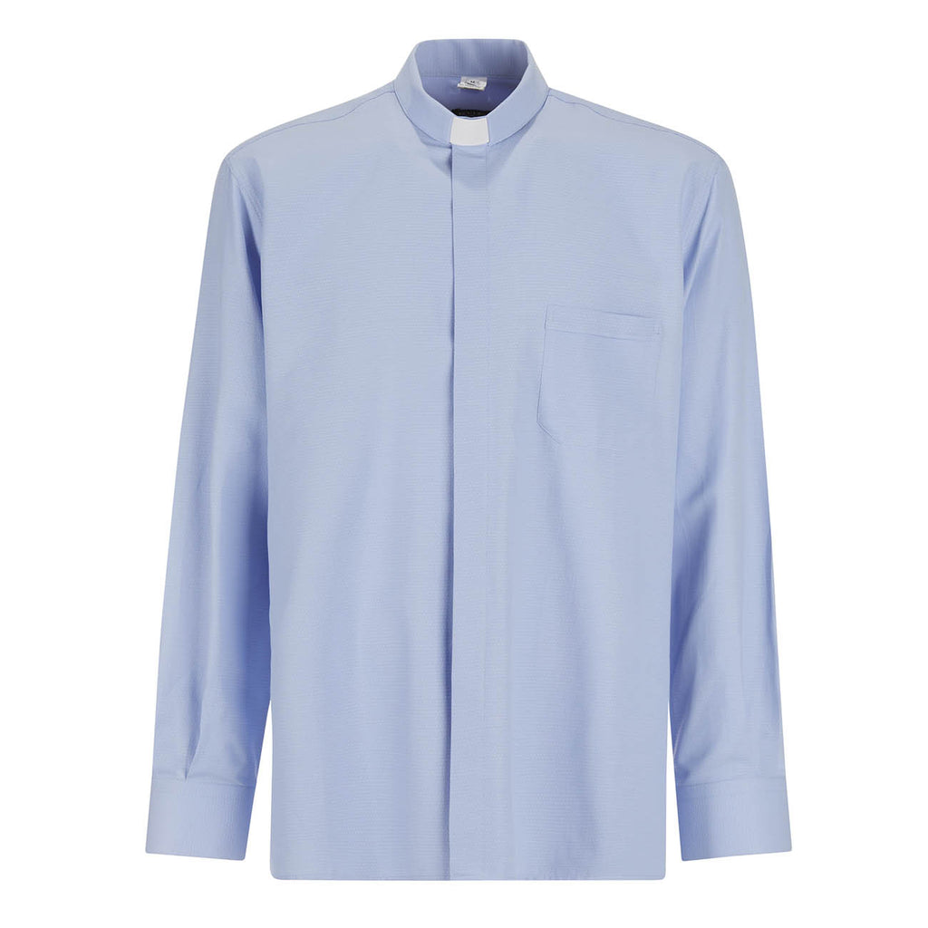 Camisa Boston - Azul Claro - Clergy - Easy-Iron - Manga Larga