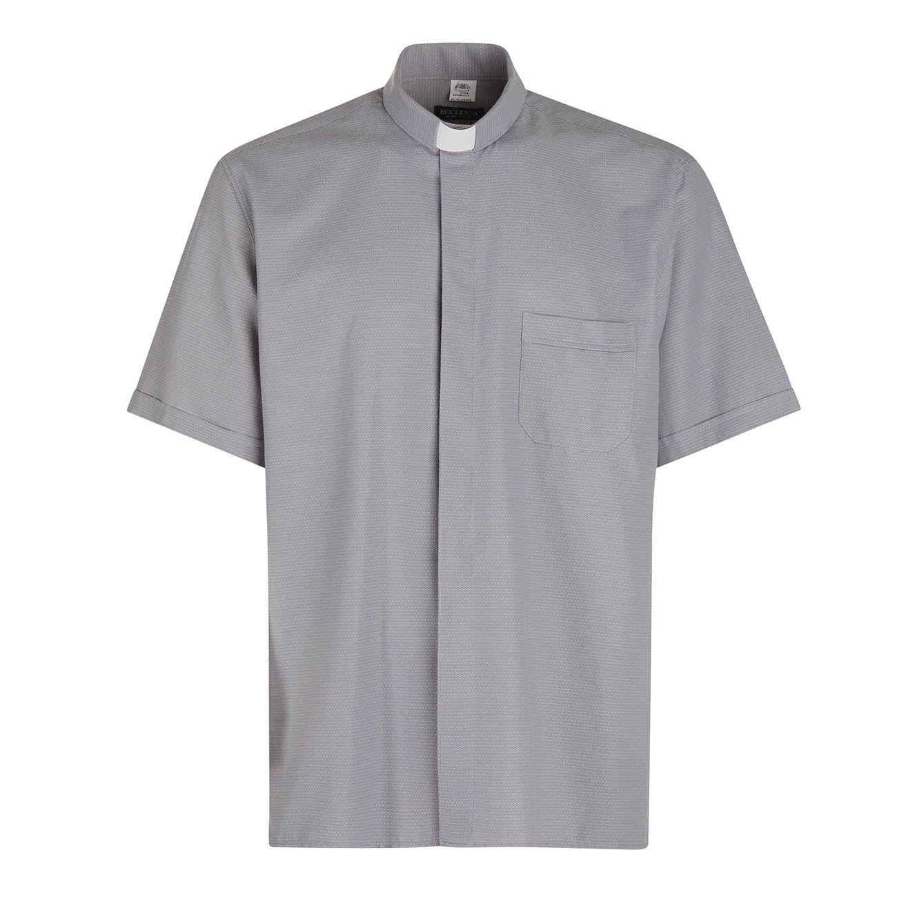 Camicia Boston - Grigio - Clergy - Facile Stiro - Manica Corta