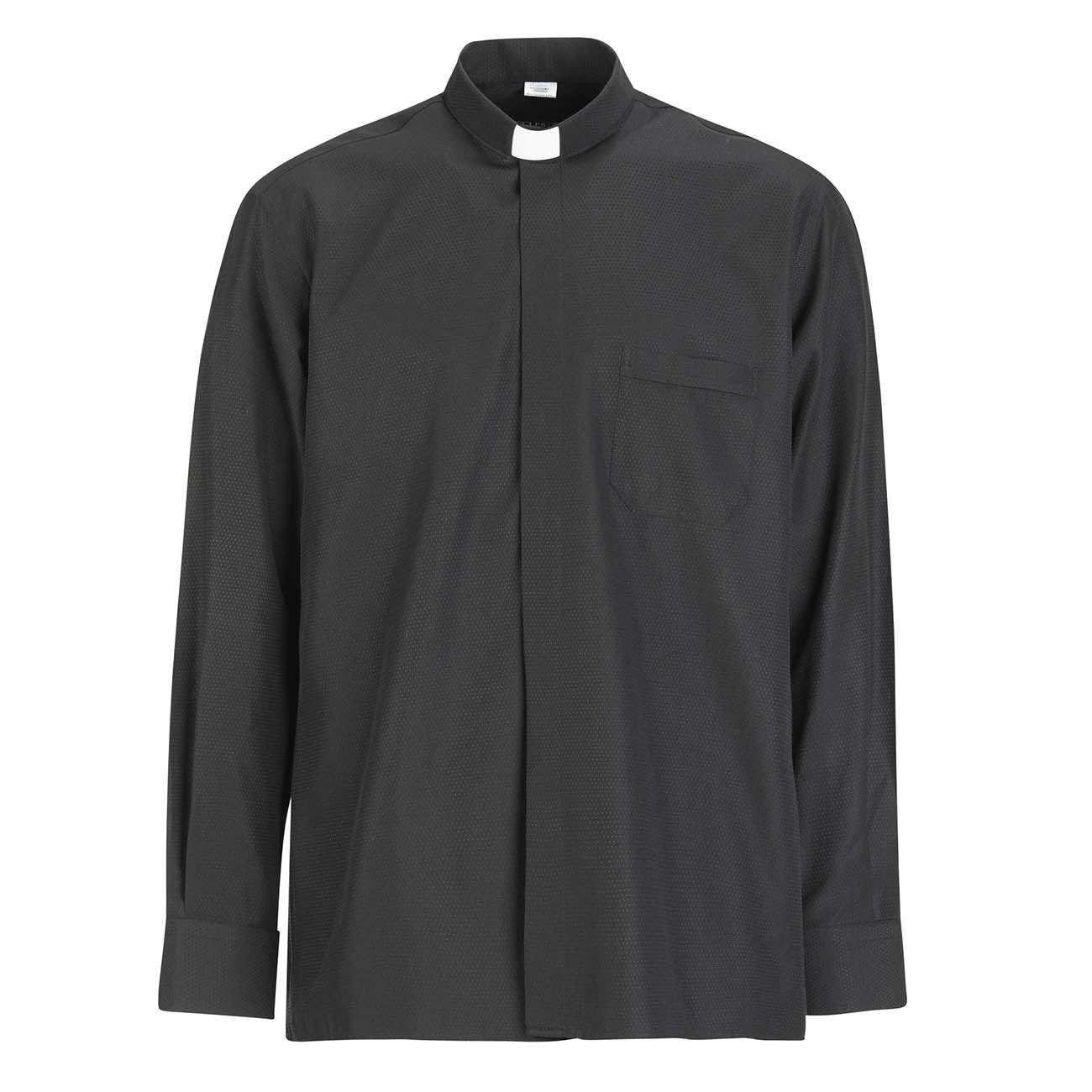 Camicia Boston - Nero - Clergy - Facile Stiro - Manica Lunga