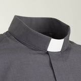 Camicia 100%  FIL A FIL  - Antracite - Clergy - Manica Lunga