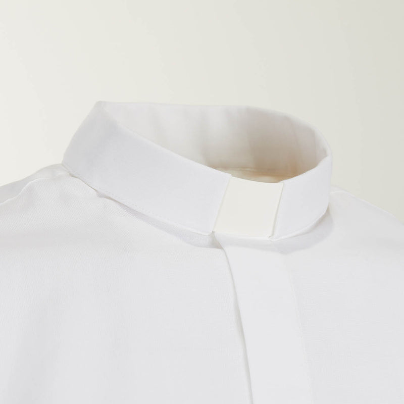Camicia 100%  FIL A FIL  - Bianco - Clergy - Manica Corta