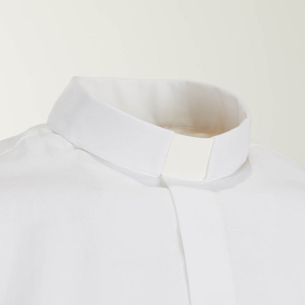 Chemise 100% FIL A FIL - Blanc - col Clergy - Manches longues