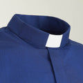 Camicia 100%  FIL A FIL  - Blu - Clergy - Manica Corta