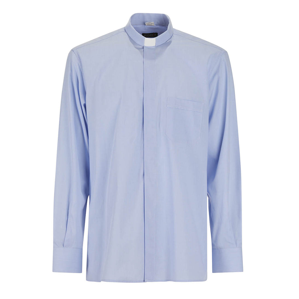 Camicia 100%  FIL A FIL - Celeste - Clergy - Manica Lunga