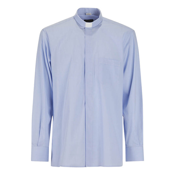 Shirt 100% FIL A FIL - Light Blue - Clergy - Long Sleeve