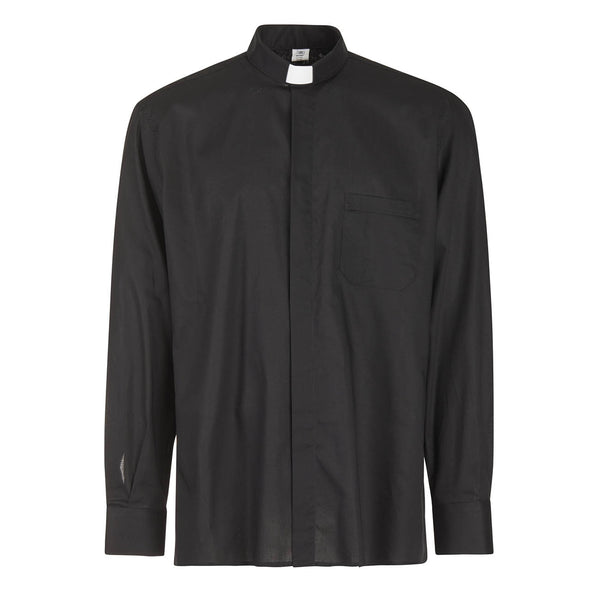 Camicia 100%  FIL A FIL  - Nero - Clergy - Manica Lunga