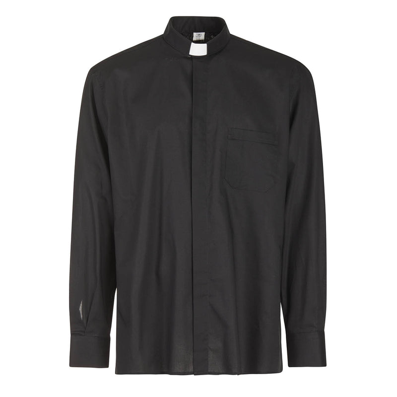 Camicia 100%  FIL A FIL  - Nero - Clergy - Manica Lunga
