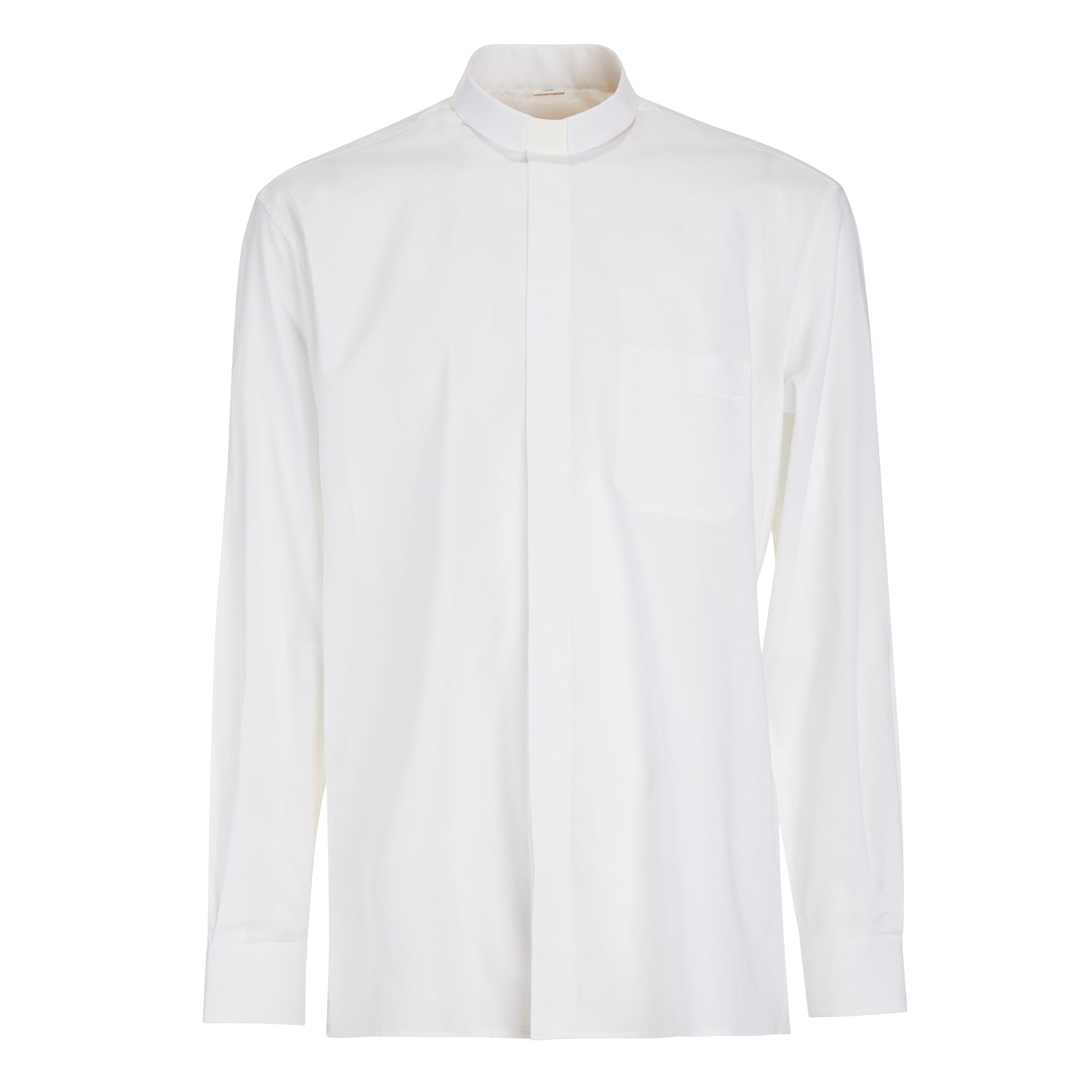 NEW - Camicia in Lino - Bianco - Clergy - Manica Lunga