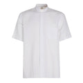 NEW - Camicia in Lino - Bianco - Clergy - Manica Corta