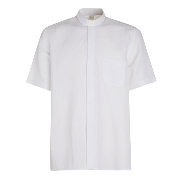 Camisa 100% Lino - Blanco - Clero - Manga corta