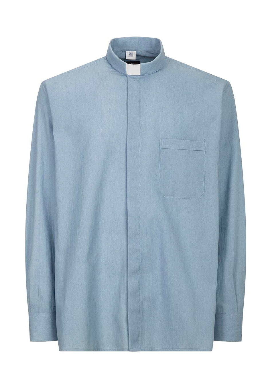 Camisa Nevada – Azul Claro – Clergy – Manga Larga