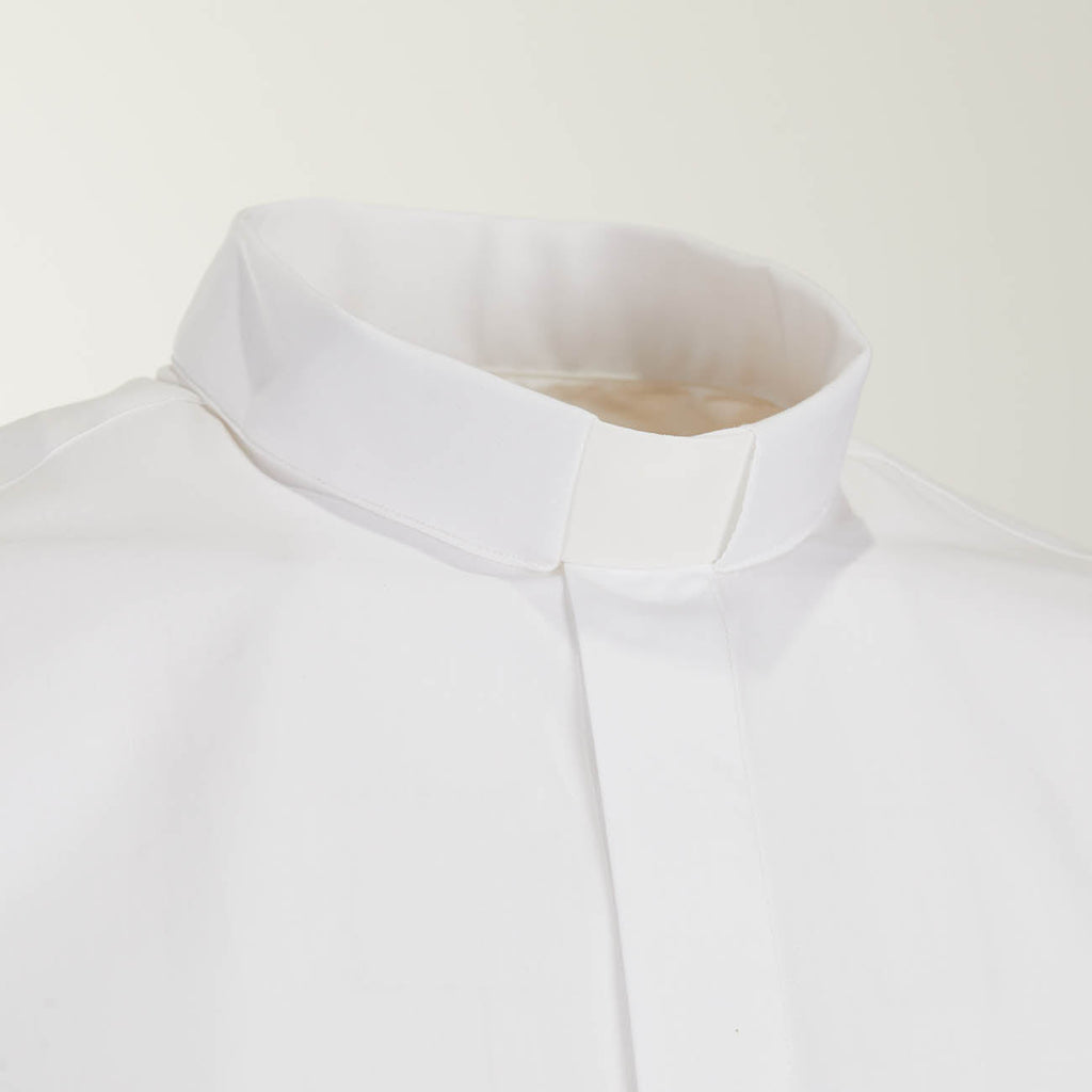 NO IRON Shirt - White - 100% Cotton - Long Sleeve