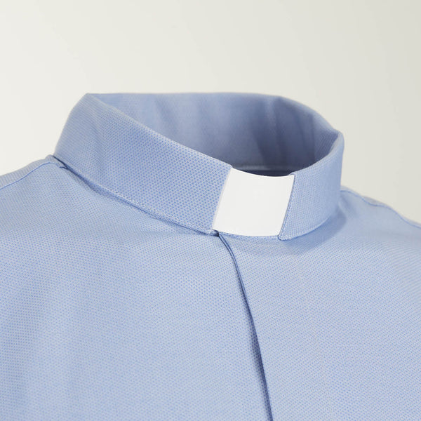 NO IRON Shirt - Light Blue - 100% Cotton - Long Sleeve