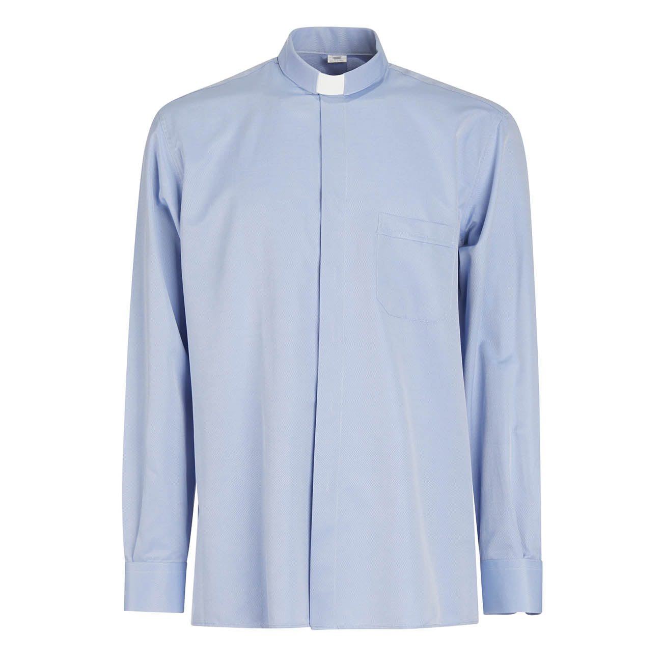 Camicia NO STIRO - Celeste - Clergy - Manica Lunga