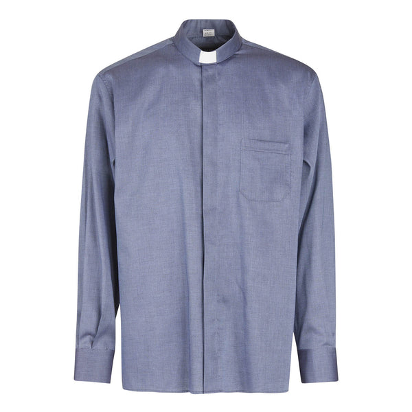 NO IRON Shirt - Denim - 100% Cotton - Long Sleeve