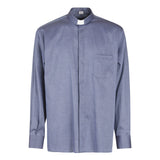 Camicia NO STIRO - Denim - Clergy - Manica Lunga