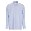 Camicia Puntinata - Celeste - Puro Cotone Superior - Clergy - Manica Lunga