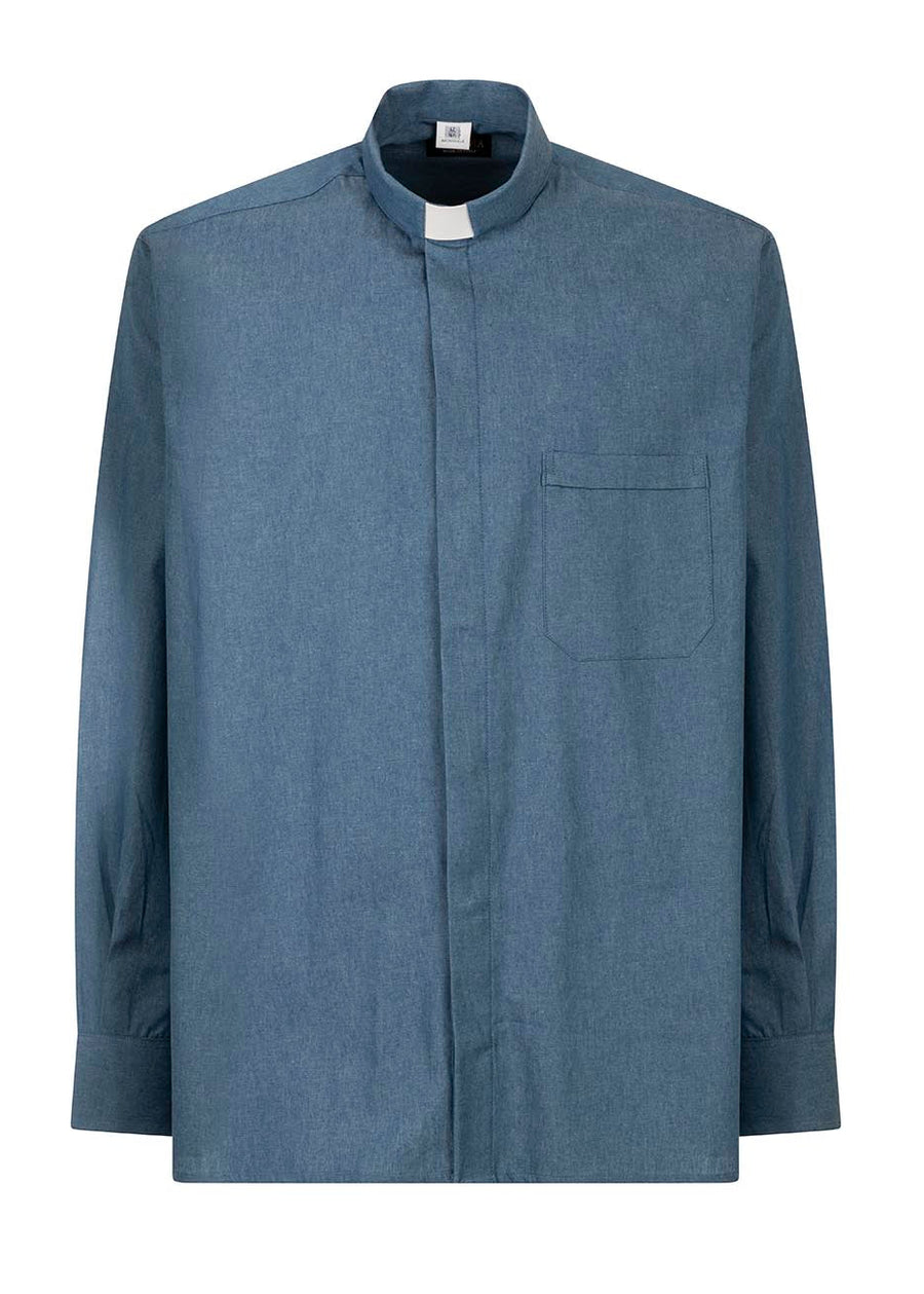 Camicia Nevada - Denim - Clergy - Manica Lunga