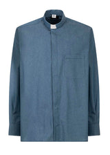 Camicia Nevada - Blu - Clergy - Manica Lunga