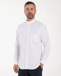 Camisa 100% Linho - Branca - Clero - Manga Longa