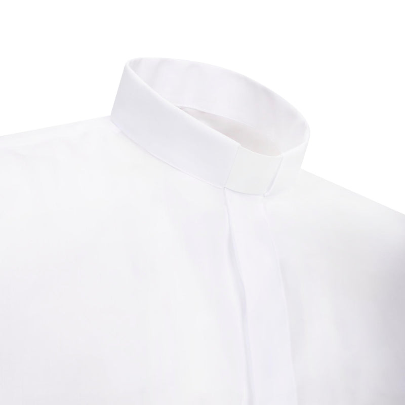 Camicia Polycotton - Bianco - Clergy - Manica Corta