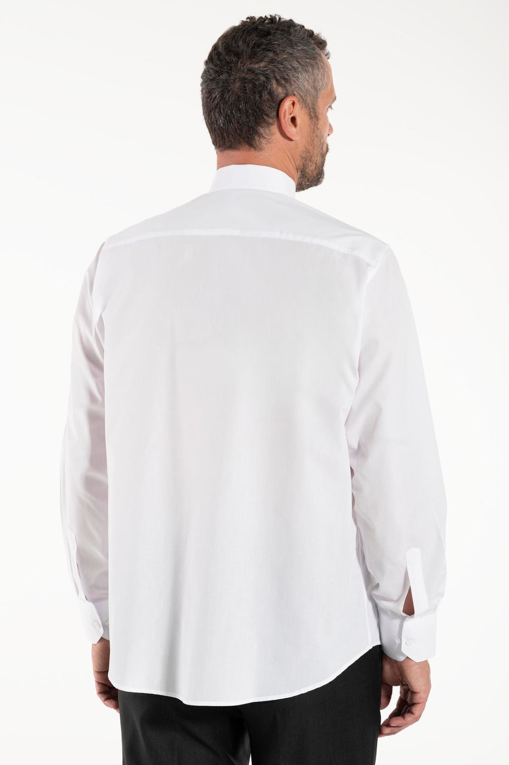 Camisa Avignone - Blanco - Clerical - Elástica - Manga Larga