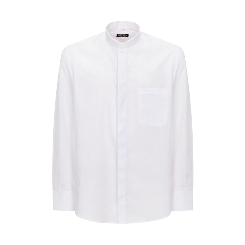 Camicia Polycotton - Bianco - Clergy - Manica Lunga