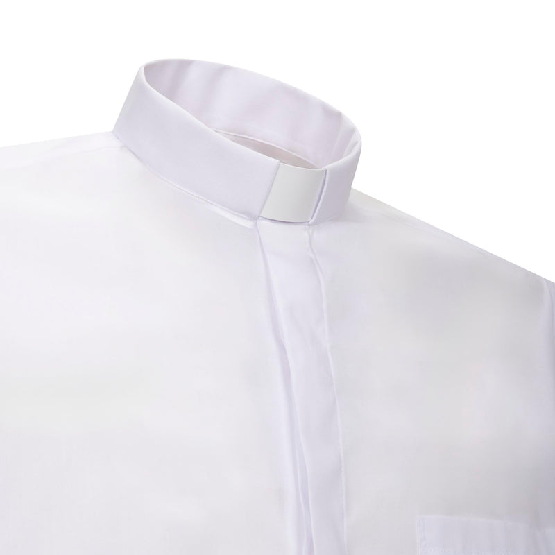 Camicia Polycotton - Bianco - Clergy - Manica Lunga