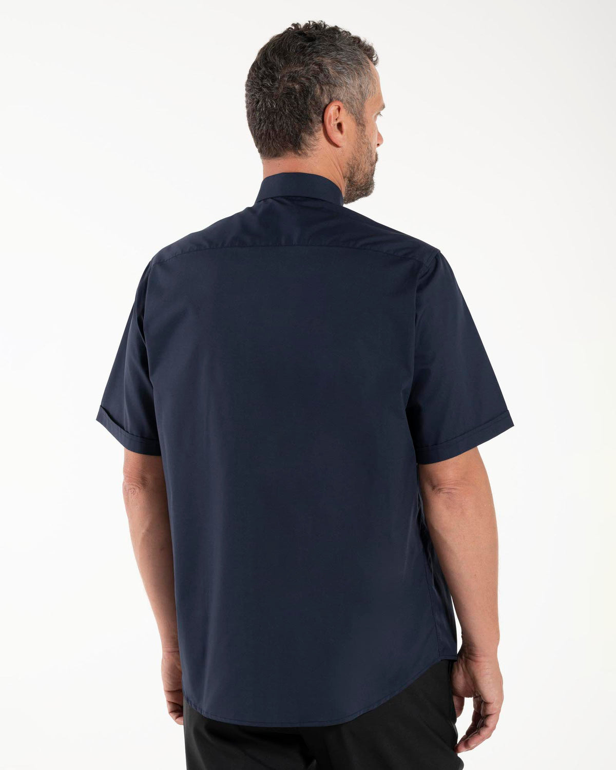 Camicia Polycotton - Blu - Clergy - Manica Corta