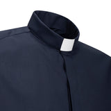 Camicia Polycotton - Blu - Clergy - Manica Corta