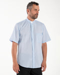 Polycotton Shirt - Light Blue - Clergy - Short Sleeve