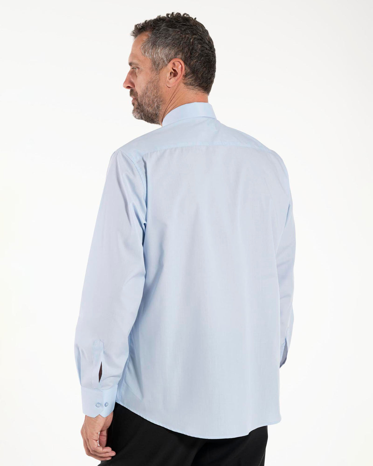 Camicia Polycotton - Celeste - Clergy - Manica Lunga