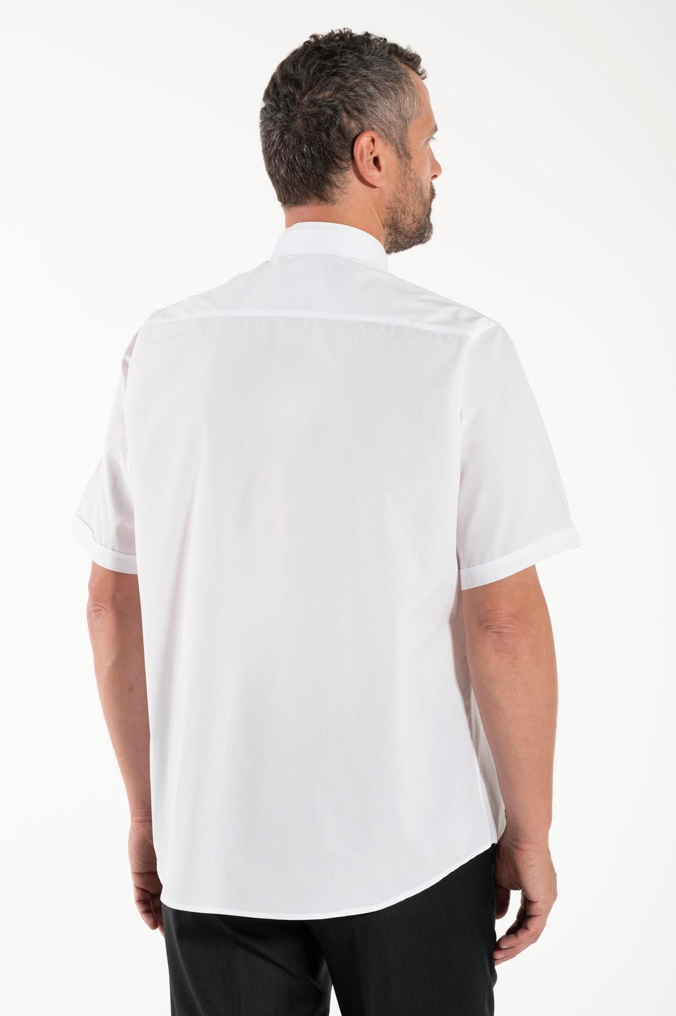 Camisa POLYCOTTON - Blanco - Roman - Manga Corta