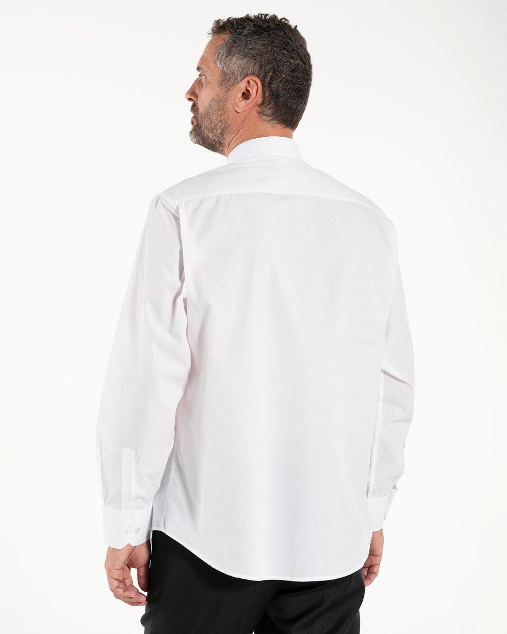 Camisa POLYCOTTON - Branca - Romana - Manga Longa