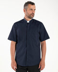 Polycotton Shirt - Blue - Roman - Short Sleeve