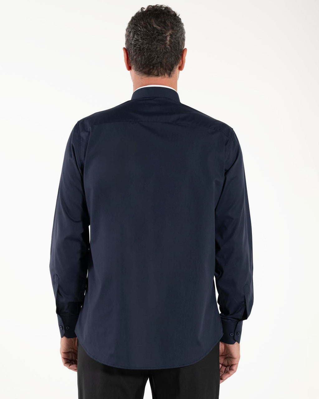 Polycotton Shirt - Blue - Roman - Long Sleeve