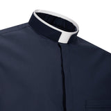 Camicia Polycotton - Blu - Romano - Manica Lunga