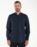 Polycotton Shirt - Blue - Roman - Long Sleeve