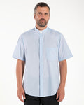 Polycotton Shirt - Light Blue - Roman - Short Sleeve