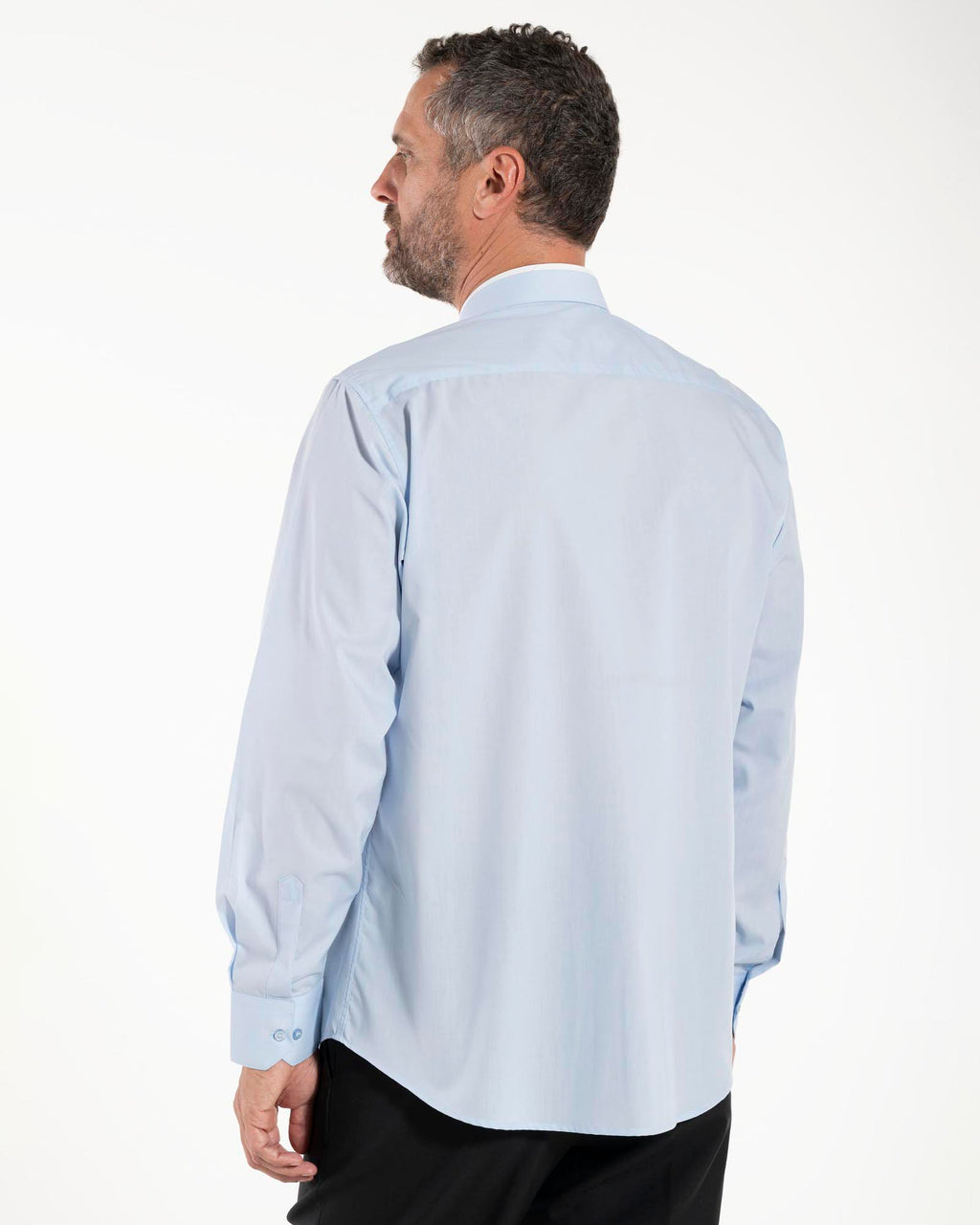 Polycotton Shirt - Light Blue - Roman - Long Sleeve