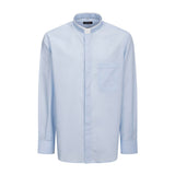 Camicia Polycotton - Celeste - Romano- Manica Lunga