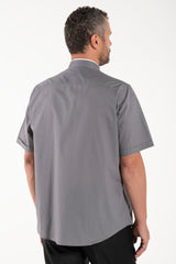 Camicia Polycotton - Antracite - Romano - Manica Corta