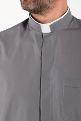 Camicia Polycotton - Antracite - Romano - Manica Corta