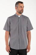 Camicia Polycotton - Antracite - Romano - Manica Corta