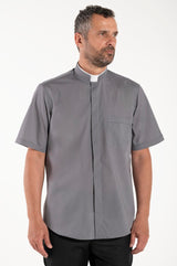 Camicia Polycotton - Antracite - Romano - Manica Corta