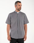 Camicia Polycotton - Antracite - Romano - Manica Corta