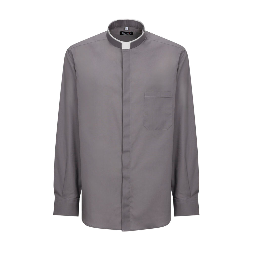 Camicia Polycotton - Antracite - Romano - Manica Lunga