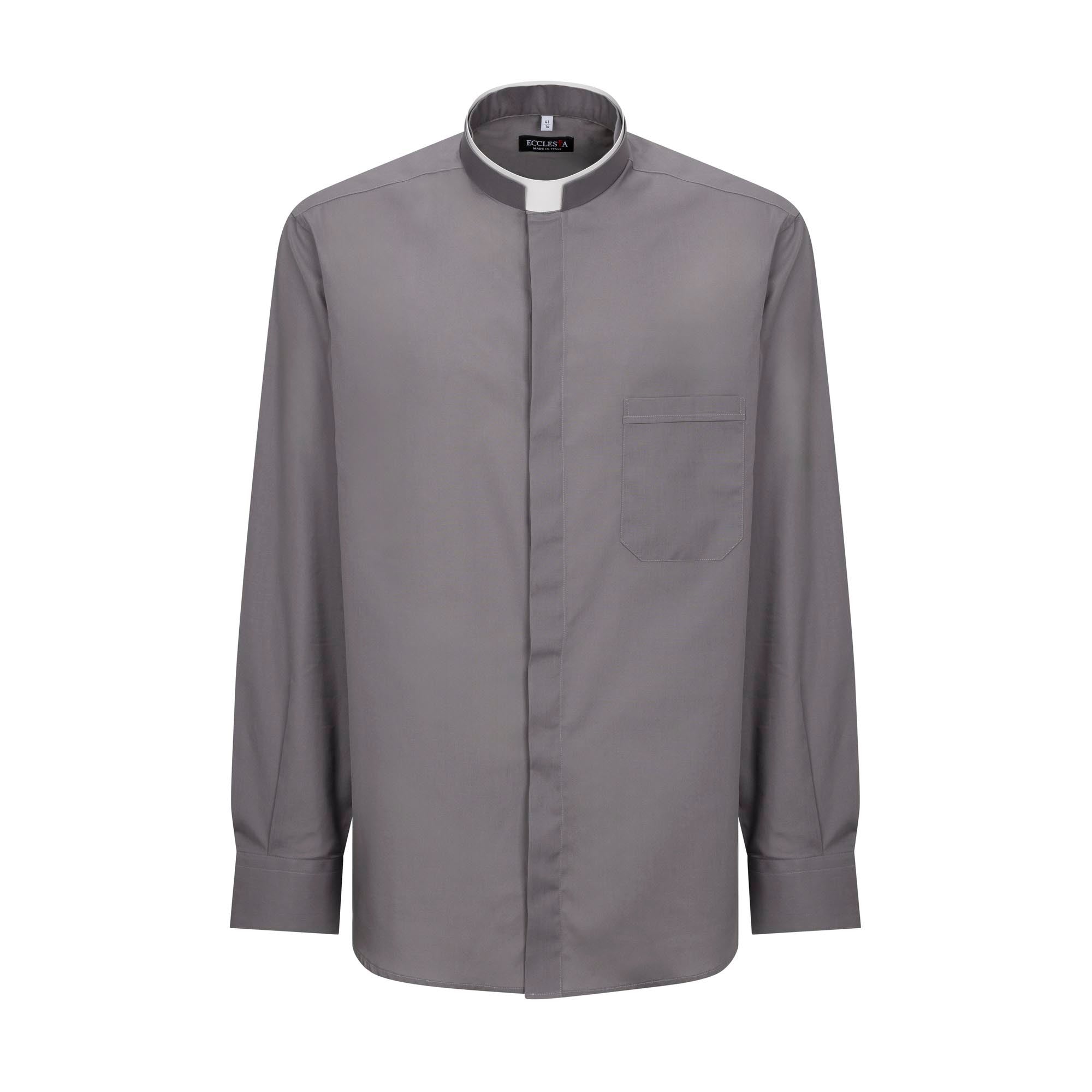 Camicia Polycotton - Antracite - Romano - Manica Lunga