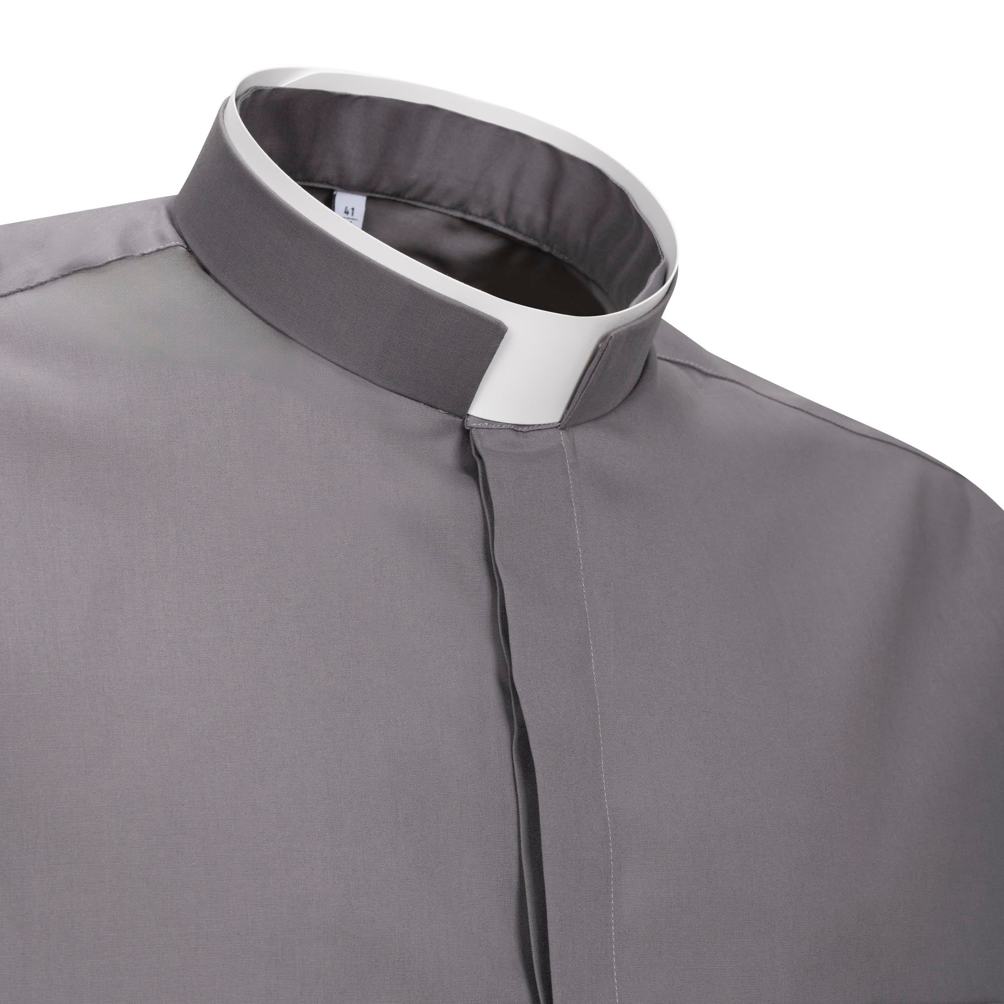 Camicia Polycotton - Antracite - Romano - Manica Lunga