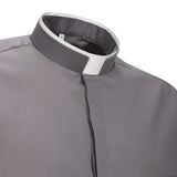 Camicia Polycotton - Antracite - Romano - Manica Lunga